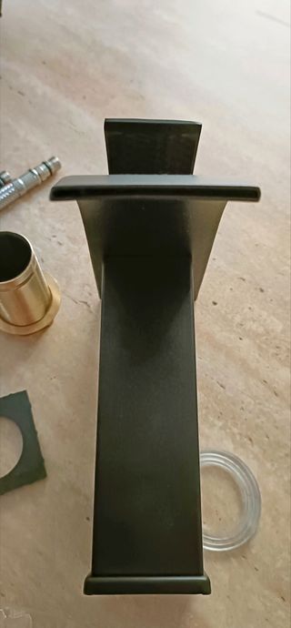 Grifo de lavabo nuevo negro baño lavadero