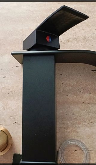 Grifo de lavabo nuevo negro baño lavadero