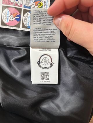 Chaqueta Moncler Negra Talla XL