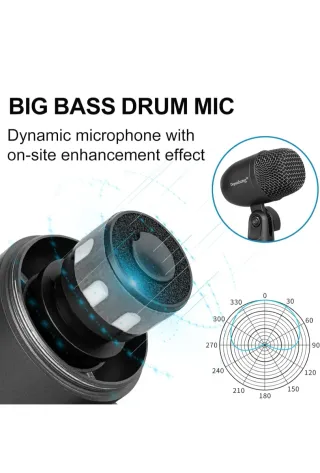 Juego 7 Micrófonos Batería Depusheng