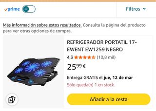 Refrigerador Portátil Ewent 17 Negro
