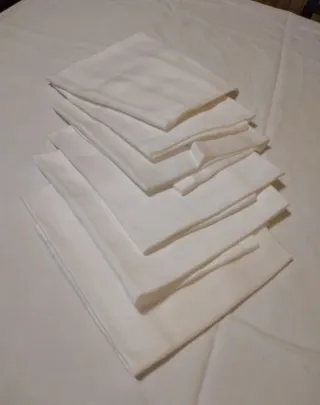 Tovaglia Cotone Satinato Rettangolare Bianca