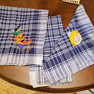 3 Pañuelos Falleros Bordados