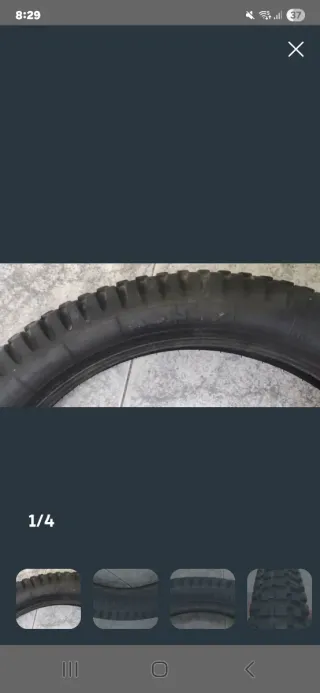 Neumático Monty Trasero Ancho Original