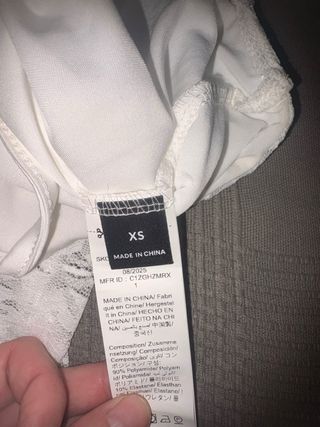 Mono largo encaje blanco talla única