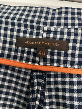 Adolfo Dominguez Pantalón Culotte Tiro Alto