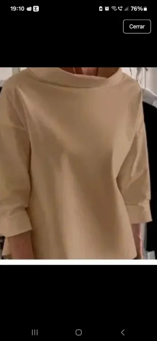 Blusa beige nueva Talla M a XL