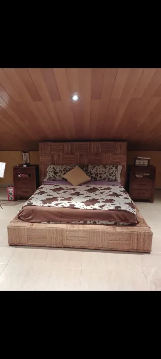 Cama Banak Importa Ratán y Madera