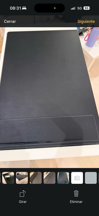 Protector escritorio negro 86x58 cm (No se envía)