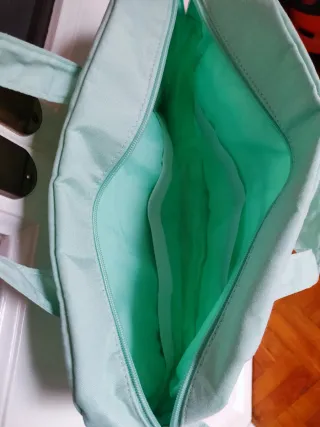 Bolsa bebé Mustela mint con corazones