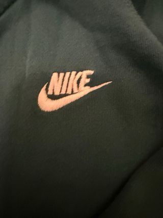 Felpa con cappuccio Nike con zip verde