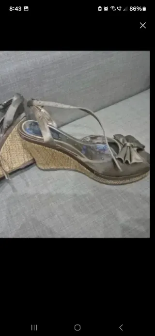 Sandalias cuña Señorita talla 40
