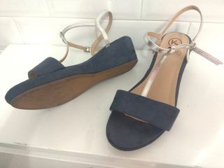 Sandalias Kylie Cuña Azul