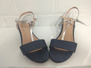 Sandalias Kylie Cuña Azul