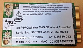 Tarjeta red wifi Intel Atheros Mini PCI