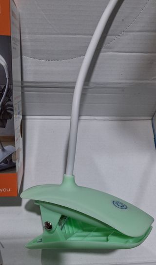 Lámpara Escritorio Táctil LD Clip Verde/Blanco