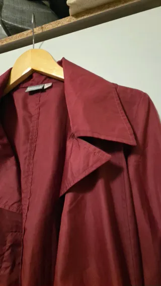 Gabardina Venca burdeos vintage
