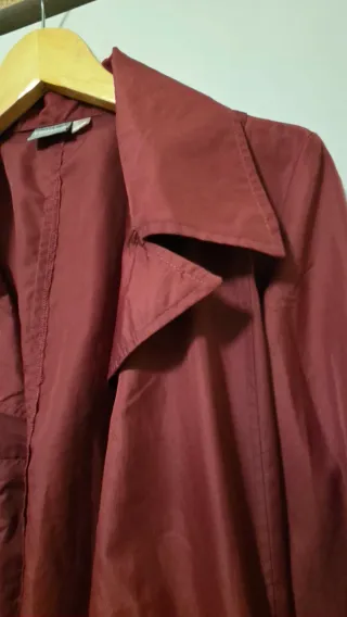 Gabardina Venca burdeos vintage