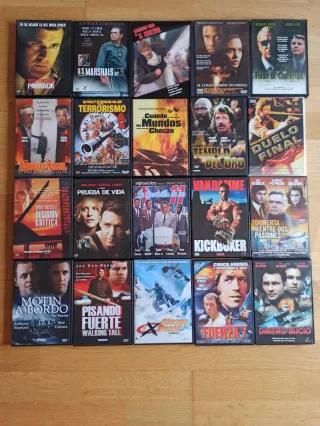 Lote II - 20 DVDs Acción y Aventura