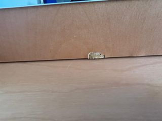 Cómoda de madera con espejo