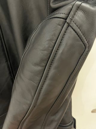 Chaqueta de moto legend DXR hombre negra/naranja