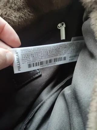 Bolso de pelito marrón y beige