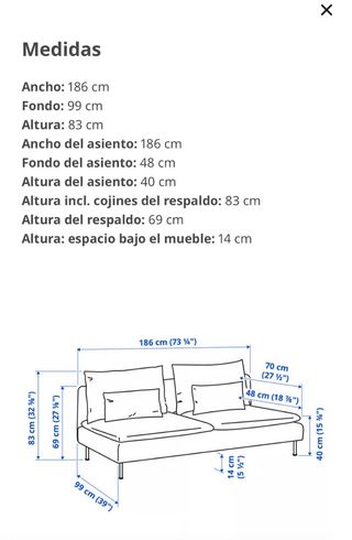 Divano Ikea Soderhamn 3 posti