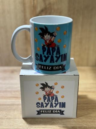 Taza Papá Sayayin Feliz Día Padre