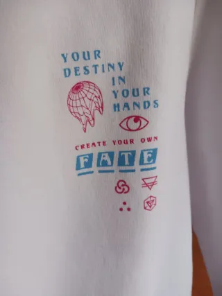 Sudadera Yourturn Blanca Talla XL