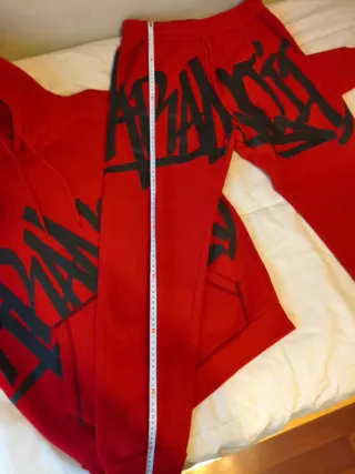 Chándal New Yorker Rojo Sudadera y Pantalón