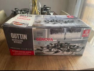 Batería Cocina Acero Inox 12 Piezas