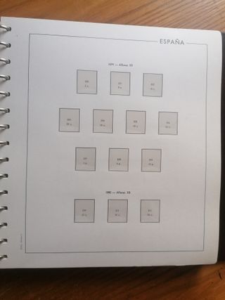 SUPLEMENTO ESPAÑA  HOJAS EDIFIL. 1850 A 1938 COMPL