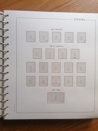 SUPLEMENTO ESPAÑA  HOJAS EDIFIL. 1850 A 1938 COMPL