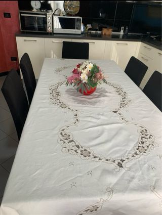 Coperta Burano per 12 con tovaglioli