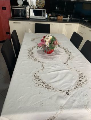 Coperta Burano per 12 con tovaglioli