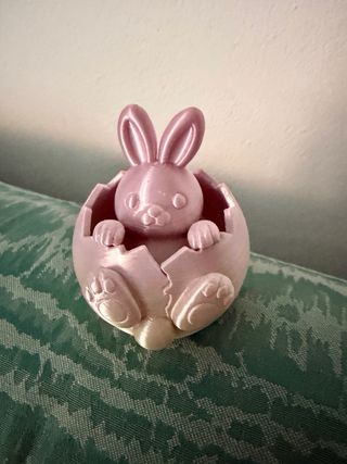 Coniglietto Pasquale Bicolore in Uovo