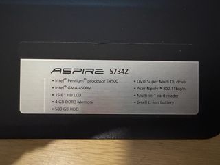 Portátil Acer Aspire 5734Z Negro