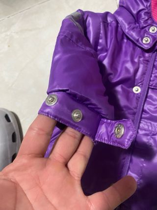 Giubbino Adidas bambina viola con cappuccio