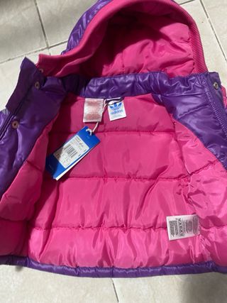 Giubbino Adidas bambina viola con cappuccio