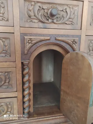 Mueble Mallorquín Madera Tallada