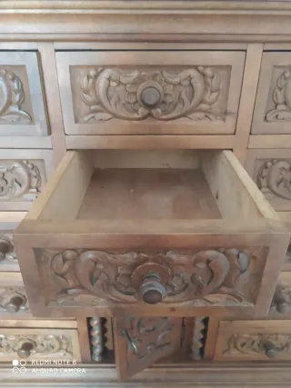 Mueble Mallorquín Madera Tallada