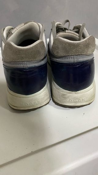 Scarpe Hogan uomo grigie e blu