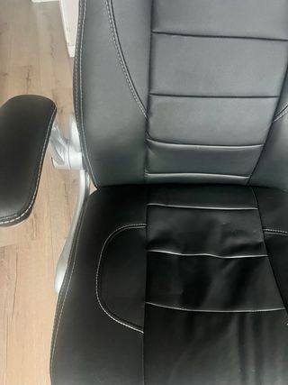 Silla Gaming Polipiel Negra