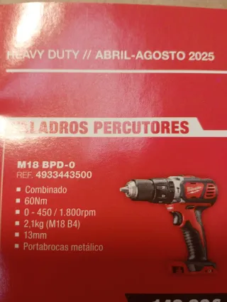 Taladro Atornillador Milwaukee M18 FUEL