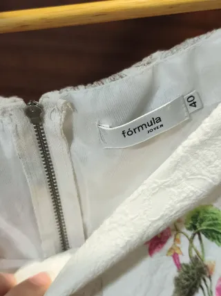 Vestido blanco estampado floral