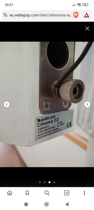 Altavoces Audio Pro C2 y subwoofer