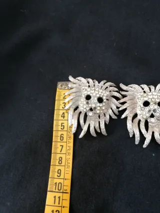 Fibia Vintage Spilla Leone Argento