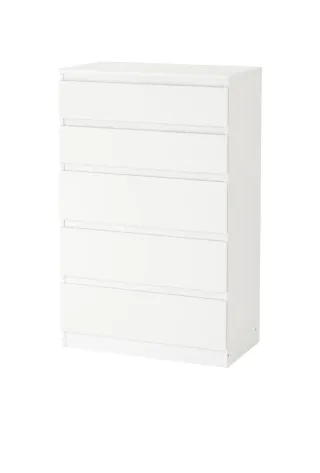 Cajonera 5 cajones blanca