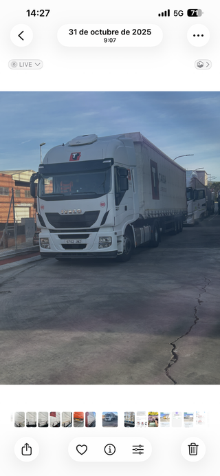 Iveco stralis 2016 más remolque Guillén, 2016