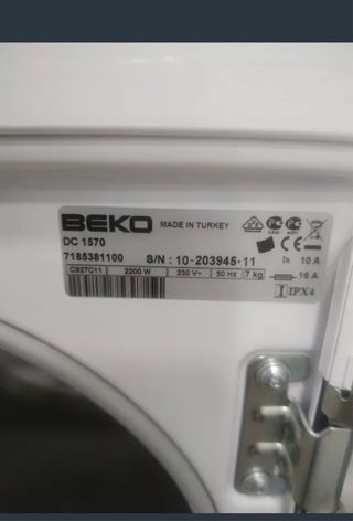 Secadora Condensación Beko 7 kg